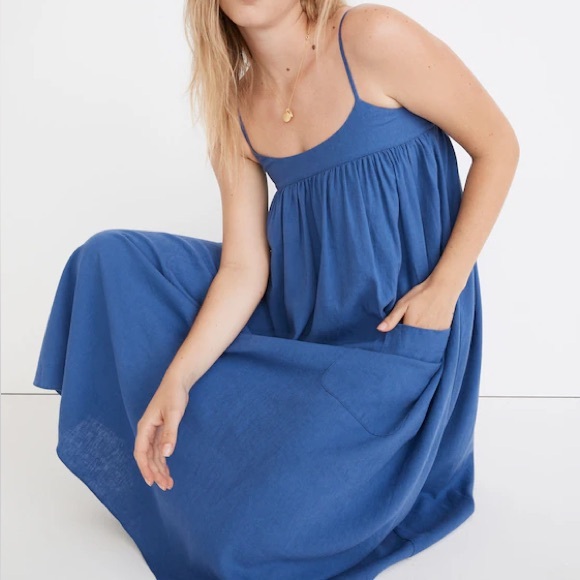 Madewell Dresses & Skirts - NWT Madewell linen blend periwinkle dress
